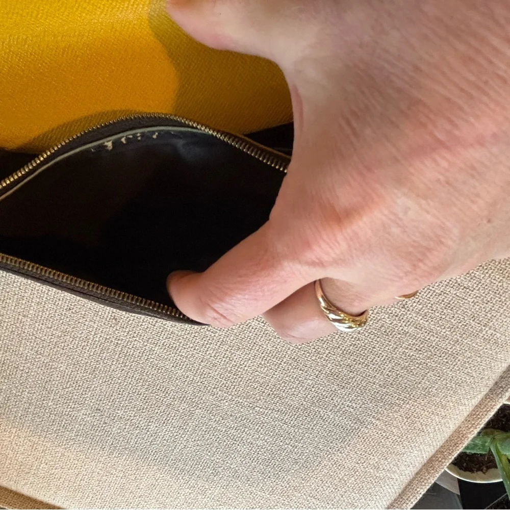 Louis Vuitton Dark Brown Monogram Clutch - Picture 7 of 12